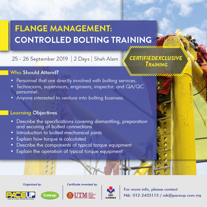 Flange Management Controlled Bolting Training